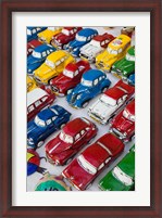 Framed Cuba, Sancti Spiritus, Trinidad, paper-mache cars