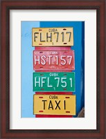 Framed Cuba, Sancti Spiritus, Trinidad, souvenir license