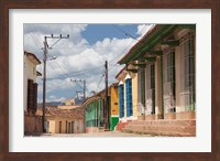 Framed Cuba, Sancti Spiritus, Trinidad, street view