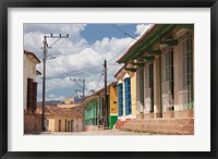Framed Cuba, Sancti Spiritus, Trinidad, street view