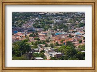 Framed Cuba, Sancti Spiritus, Trinidad, Aerial view of town