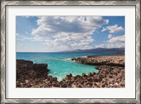 Framed Cuba, Trinidad, Playa Ancon beach, ocean cove
