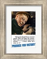 Framed Produce for Victory - Full Speed Ahead