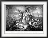 Framed Lady Liberty During the Outbreak of War