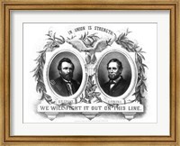 Framed Presidential Poster of Republican Party Nominees