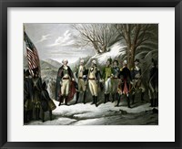 Framed General George Washington and his Military Commanders