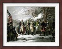 Framed General George Washington and his Military Commanders