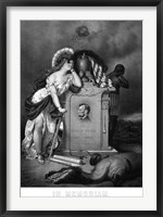 Framed Lady Liberty and a Slave at the Grave of President Lincoln