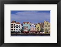 Framed Dutch Gable Architecture of Willemstad, Curacao, Caribbean