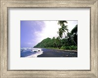 Framed Black Sand Beach, Dominica