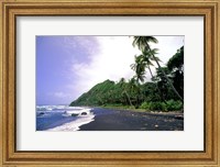 Framed Black Sand Beach, Dominica