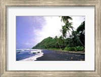 Framed Black Sand Beach, Dominica