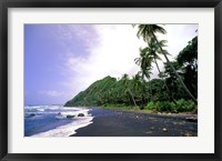 Framed Black Sand Beach, Dominica