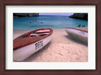 Framed Playa Lagun, Curacao, Caribbean