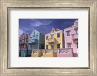 Framed Caribbean architecture, Willemstad, Curacao