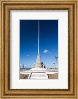 Framed Cuba, Cardenas, Flagpole Monument