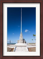 Framed Cuba, Cardenas, Flagpole Monument