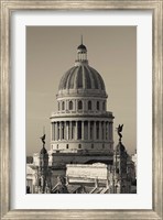 Framed Cuba, Havana, Capitol Building, dawn