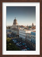 Framed Cuba, Havana, Capitol Building, Parque Central