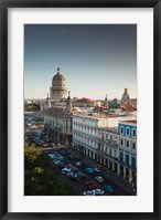 Framed Cuba, Havana, Capitol Building, Parque Central