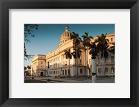 Framed Cuba, Havana, Capitol Building, sunset