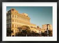 Framed Cuba, Havana, Havana Vieja, Hotel Saratoga, sunset