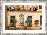 Framed Cuba, Havana, Havana Vieja, Old Havana Building