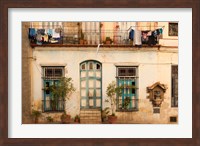 Framed Cuba, Havana, Havana Vieja, Old Havana Building