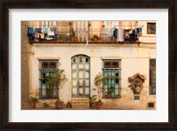 Framed Cuba, Havana, Havana Vieja, Old Havana Building