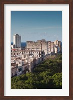 Framed Cuba, Havana, Paseo de Marti, late afternoon