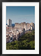 Framed Cuba, Havana, Paseo de Marti, late afternoon