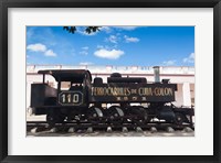Framed Cuba, Matanzas Province, Colon, historic train