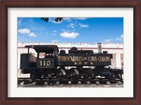 Framed Cuba, Matanzas Province, Colon, historic train