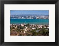 Framed Cuba, Matanzas, City and Bahia de Matanzas Bay