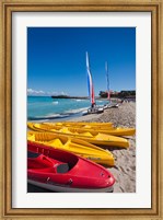 Framed Cuba, Matanzas, Varadero Beach, kayaks