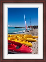 Framed Cuba, Matanzas, Varadero Beach, kayaks