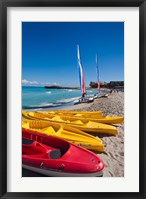 Framed Cuba, Matanzas, Varadero Beach, kayaks