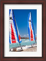 Framed Cuba, Matanzas, Varadero Beach, leisure boats
