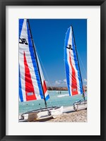 Framed Cuba, Matanzas, Varadero Beach, leisure boats