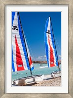 Framed Cuba, Matanzas, Varadero Beach, leisure boats