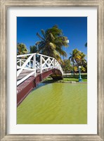 Framed Cuba, Matanzas, Varadero, Parque Josone park bridge