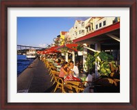 Framed Willemstad Waterfront, Curacao, Caribbean