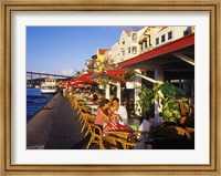 Framed Willemstad Waterfront, Curacao, Caribbean