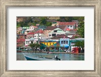 Framed Shops, Restaurants and Wharf Road, The Carenage, Grenada, Caribbean