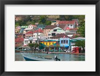 Framed Shops, Restaurants and Wharf Road, The Carenage, Grenada, Caribbean