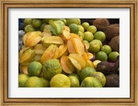 Framed Star Fruit and Citrus Fruits, Grenada, Caribbean