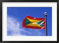 Framed National Flag of Grenada, Caribbean