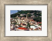 Framed View of Downtown St George, Grenada, Caribbean