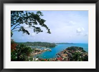 Framed View from Mountain of St Georges, Grenada, Caribbean