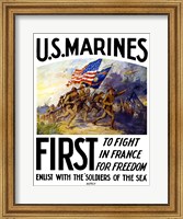 Framed US Marines First